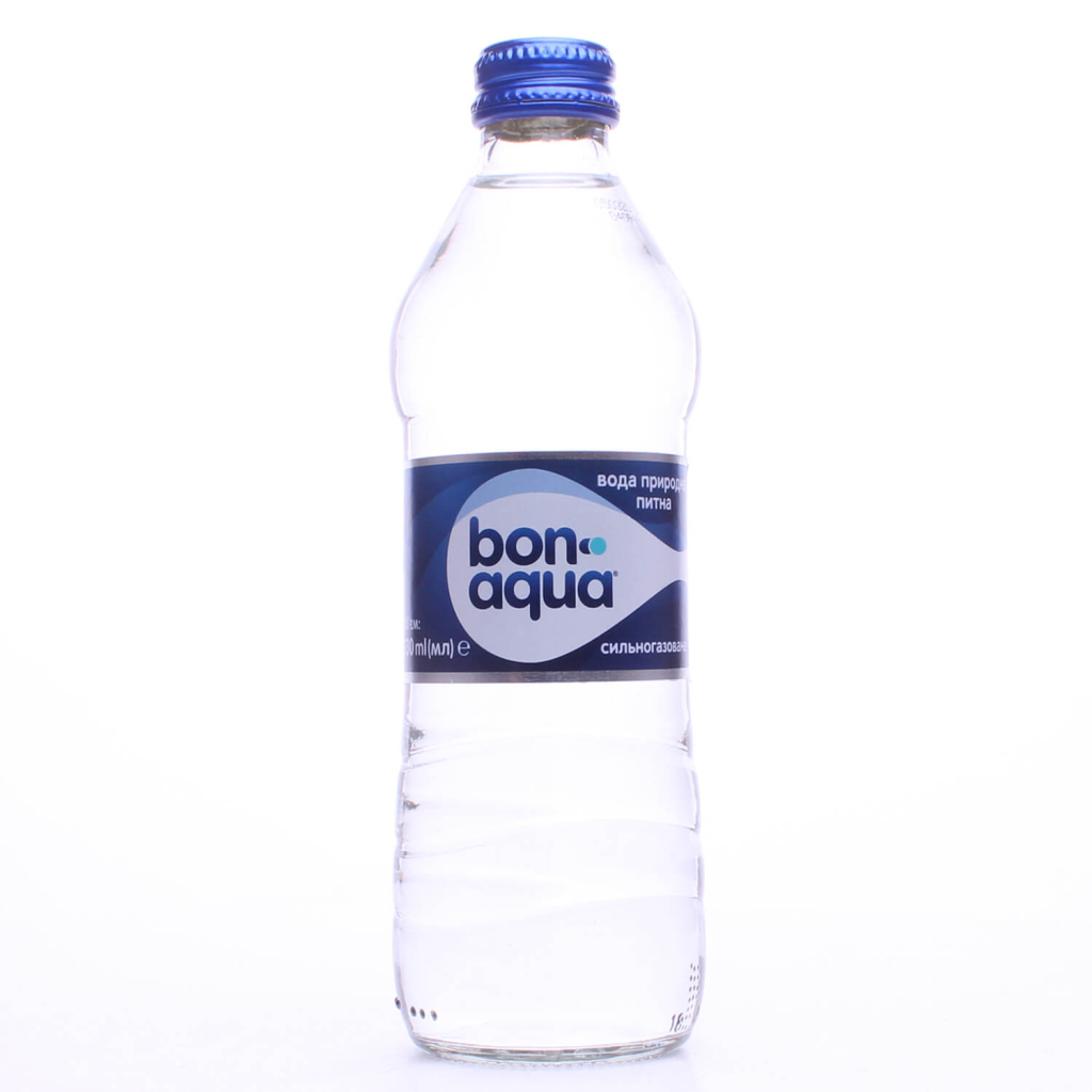 Мінеральна вода BonAqua Сильногазована 330 мл (50112326) - изображение 1