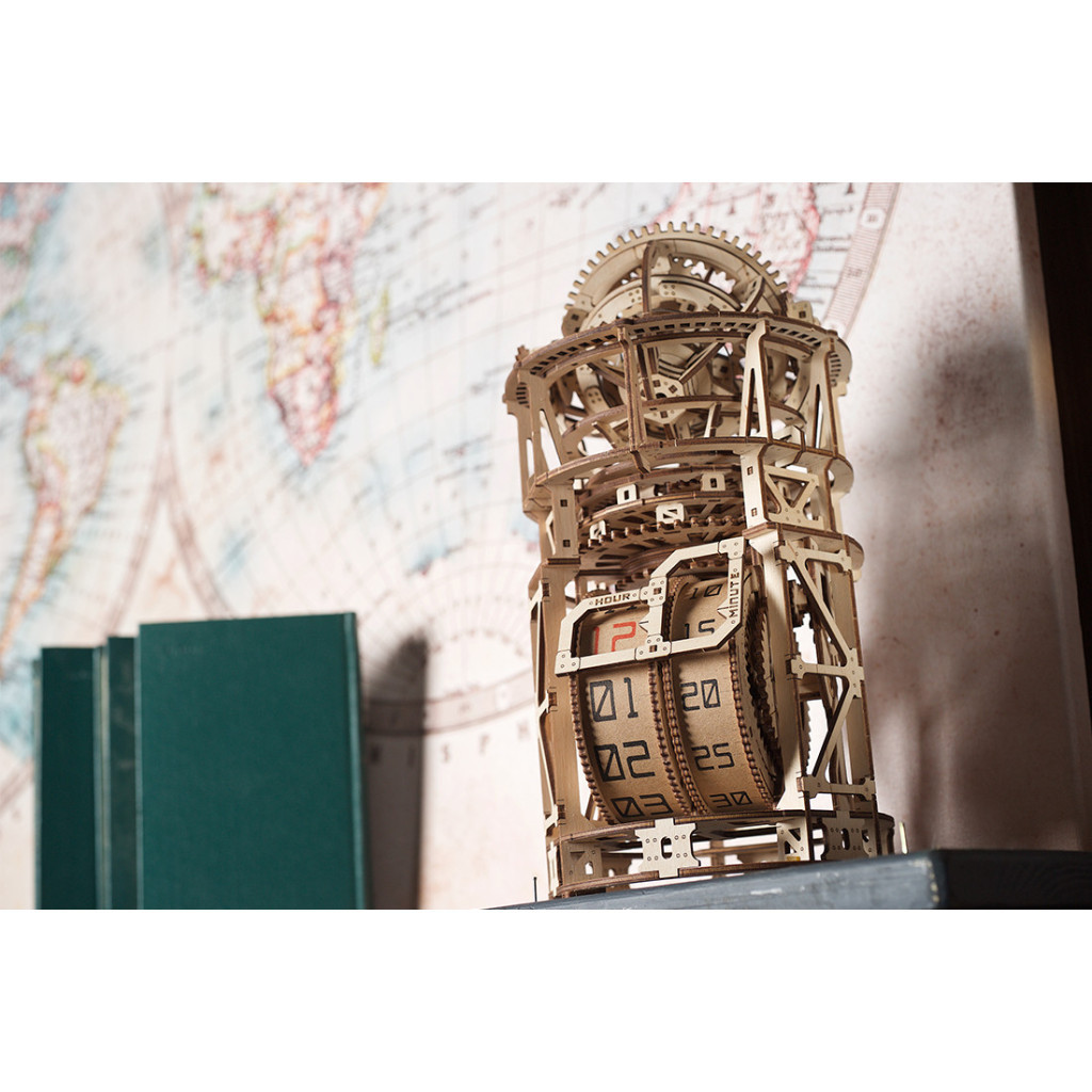 Конструктор Ugears Астроном. Настільний годинник із турбійоном (70162) - зображення 12