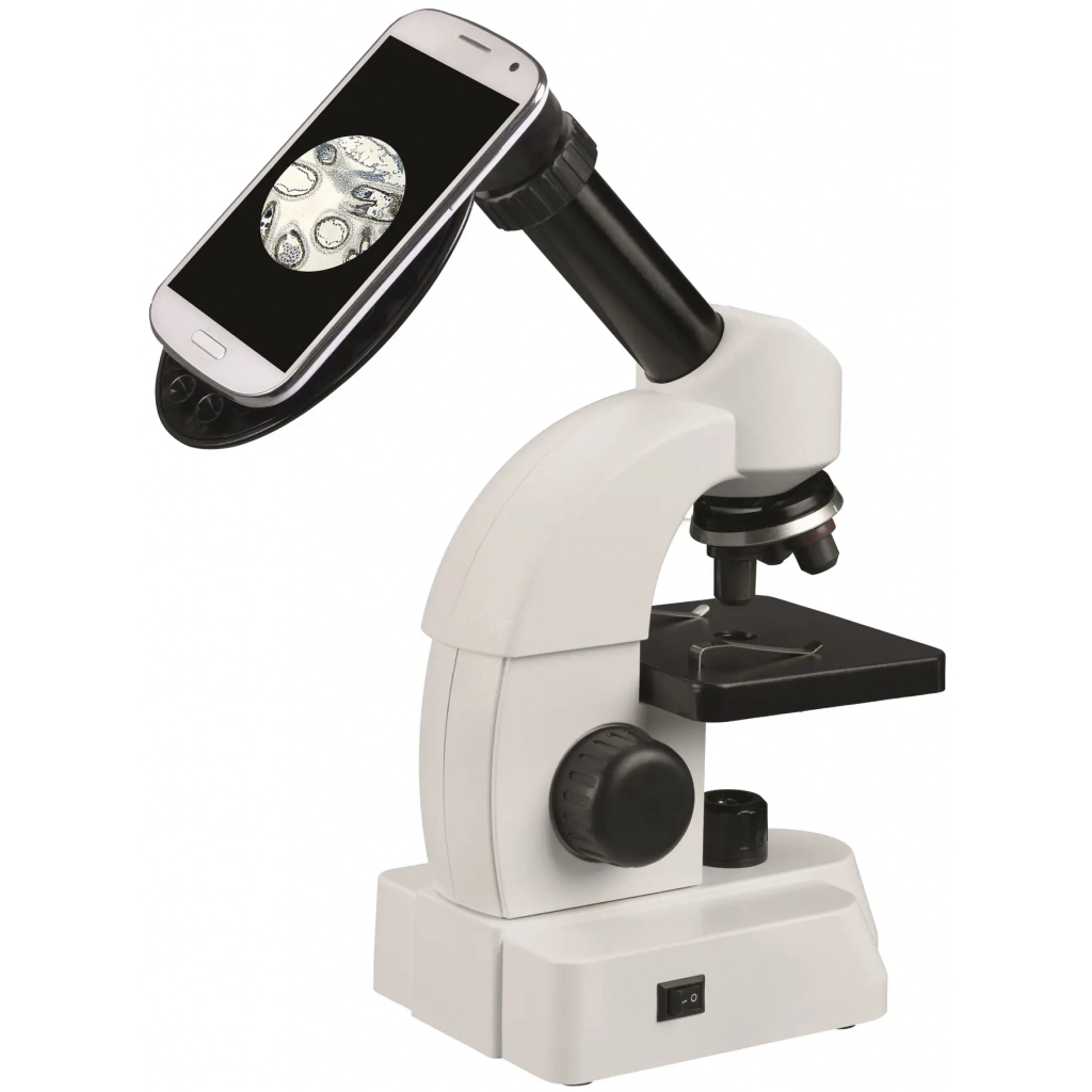 Мікроскоп Bresser Junior 40x-640x + набір для дослідів і адаптер для смартфона (929316) - зображення 1