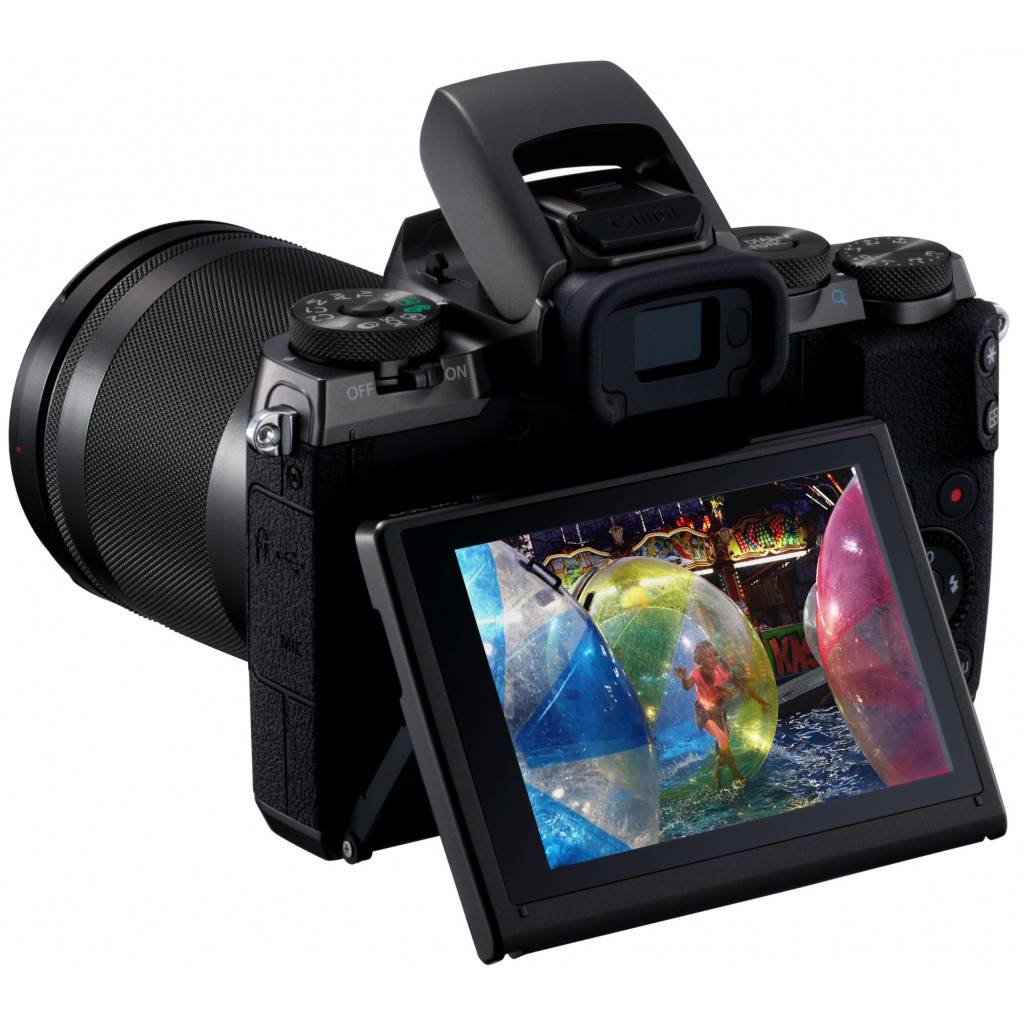 Цифровий фотоапарат Canon EOS M5 + 18-150 IS STM Kit Black (1279C049) - зображення 10