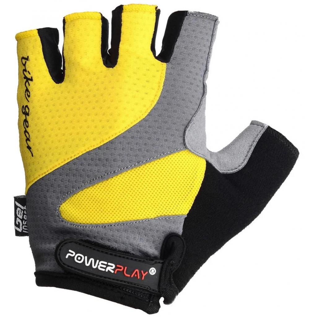 Велорукавиці PowerPlay 5004 Yellow M (5004D_M_Yellow) - зображення 2