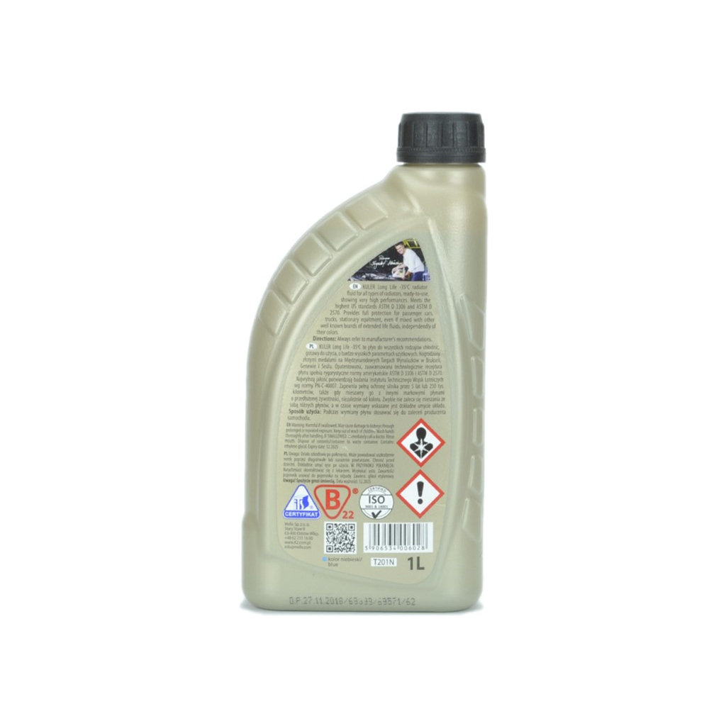 Антифриз K2 KULER -35C 1л BLUE (T201N) - зображення 2