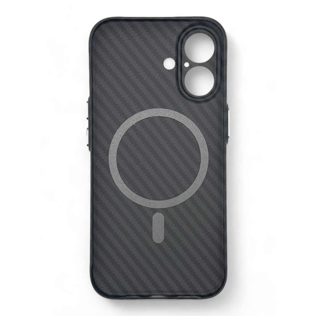 Чохол до мобільного телефона BeCover Carbonite Case (MagSafe) для Apple iPhone 16 Black (712067) - зображення 2