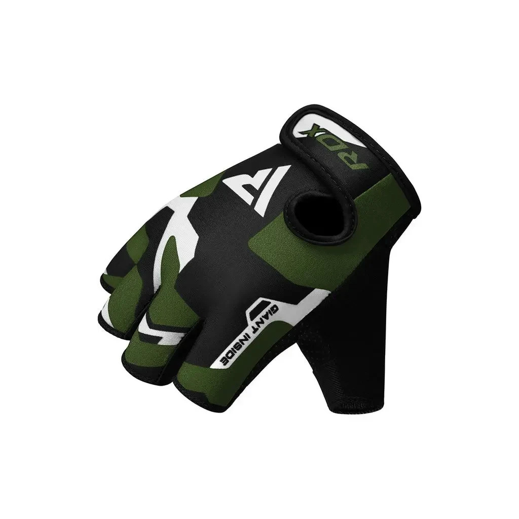Рукавички для фітнесу RDX F6 Sumblimation Black/Green XL (WGS-F6GN-XL) - зображення 5