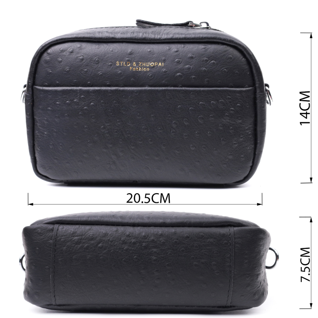 Сумка Vintage З натуральної шкіри Чорна (22659) - зображення 3