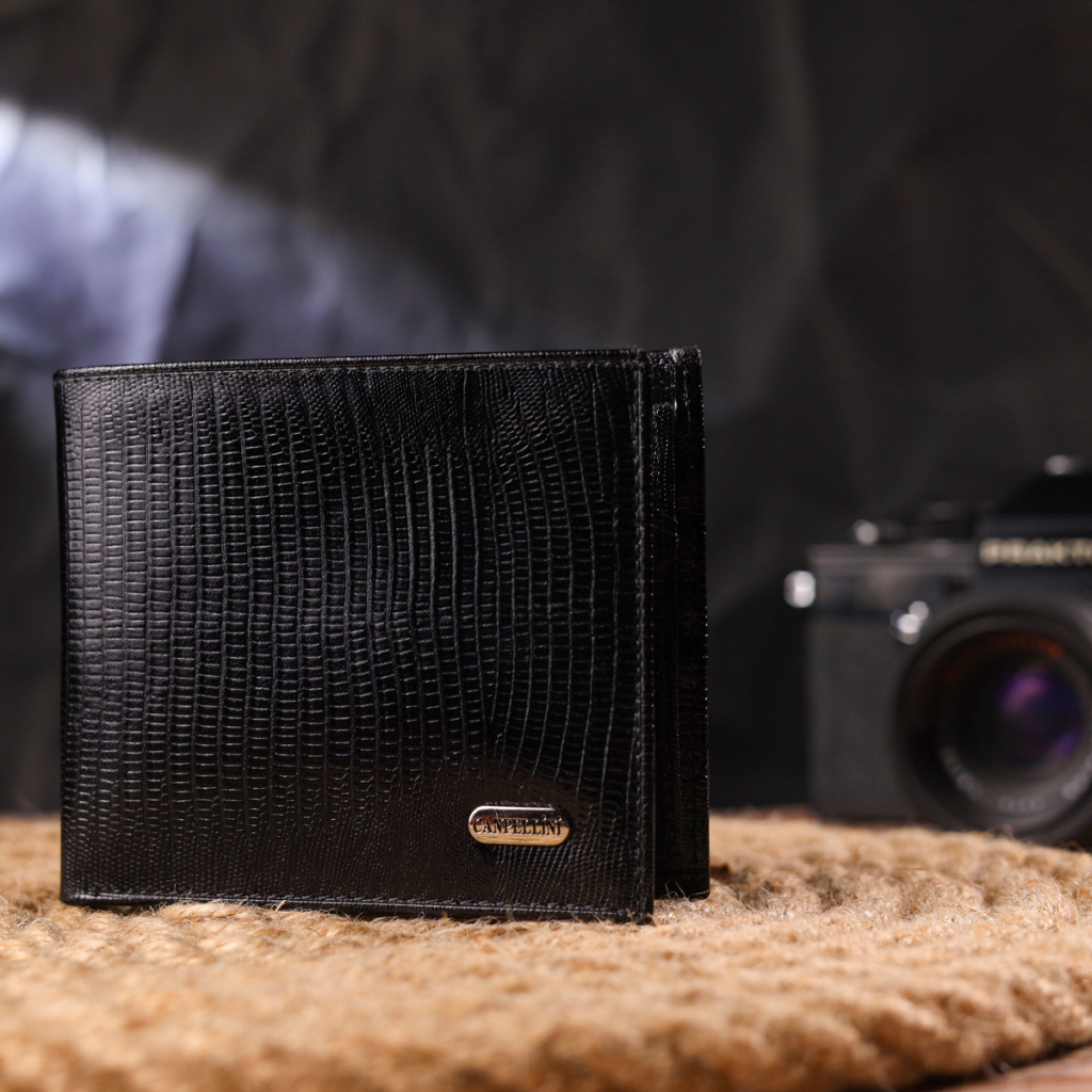 Гаманець Canpellini З натуральної шкіри Чорний (21587) - зображення 8