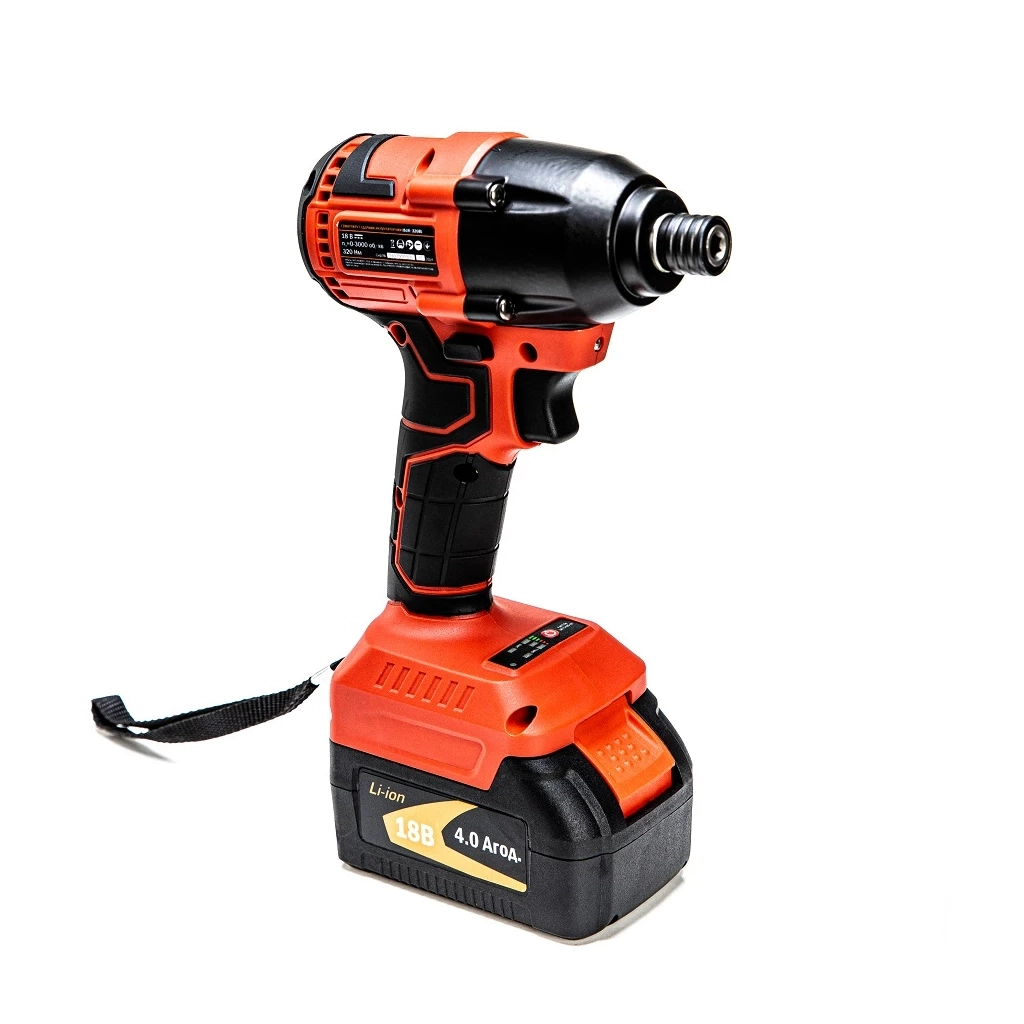 Шуруповерт GTM ударний IS18/320BL, 18В, 320Нм, 0-3000 об/хв, 4Ah (IS18/320BL) - зображення 2