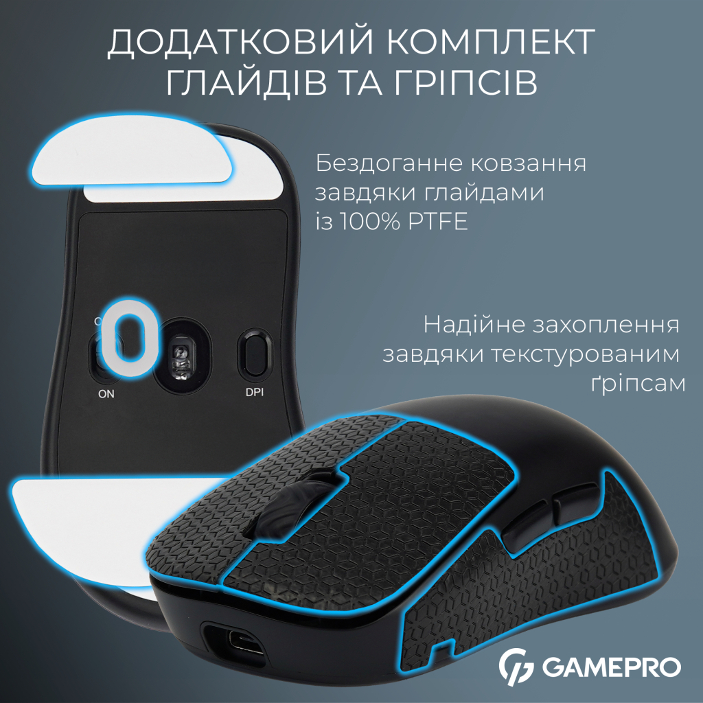Мишка GamePro Asgard Loki Wireless/USB Black (GM022B) - зображення 12