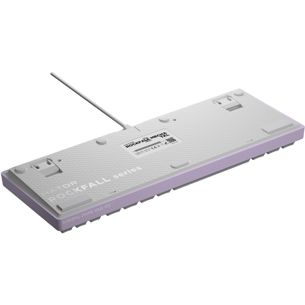 Клавіатура Hator Rockfall 2 Mecha TKL Orange USB Lilac (HTK-724) - зображення 5