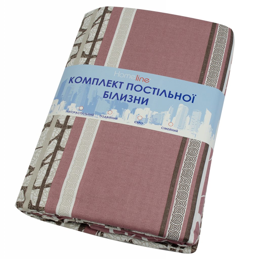 Постільна білизна Home Line Мармур бежевий бязь полуторний (156309) - зображення 2