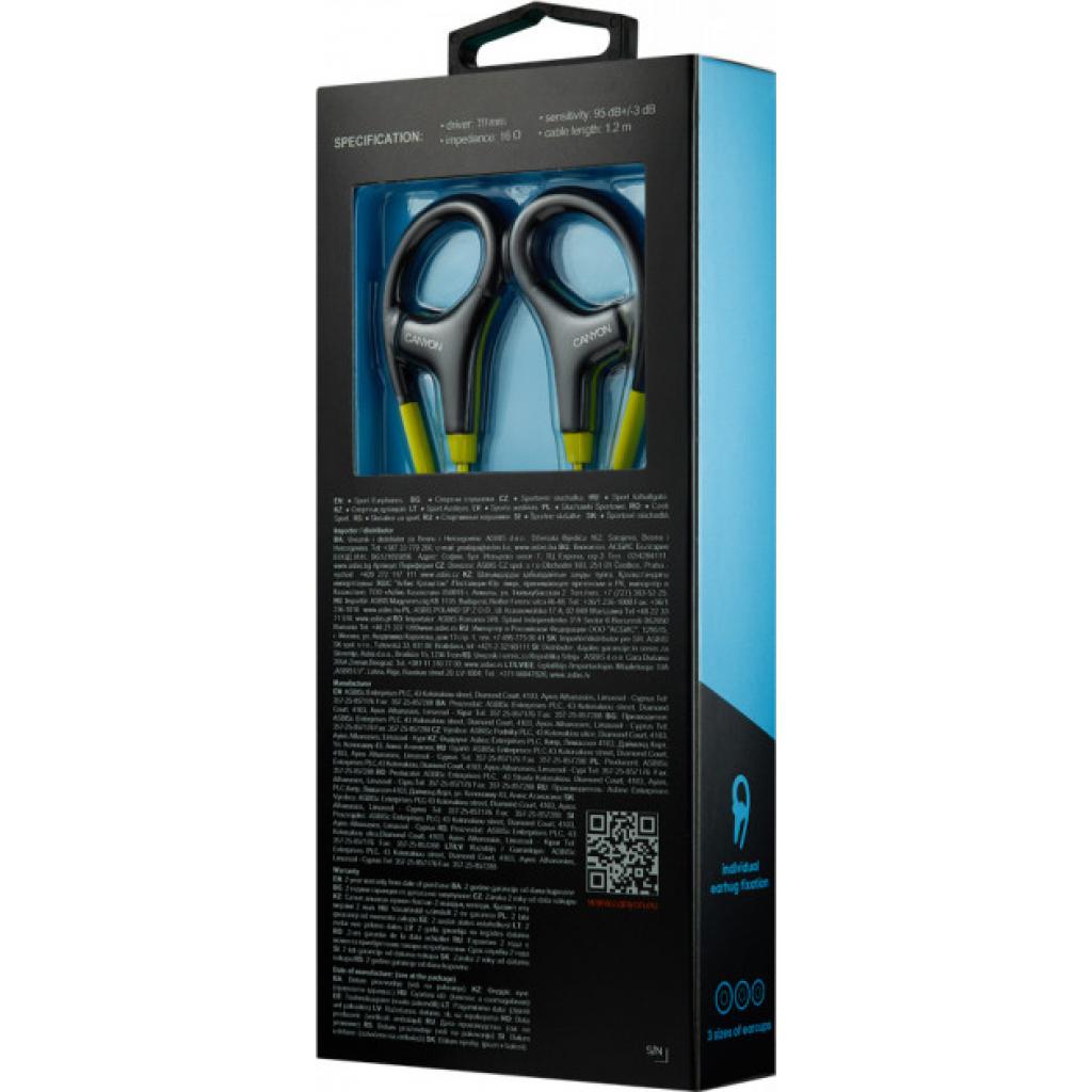 Навушники Canyon Yellow (CNS-SEP2L) - зображення 5