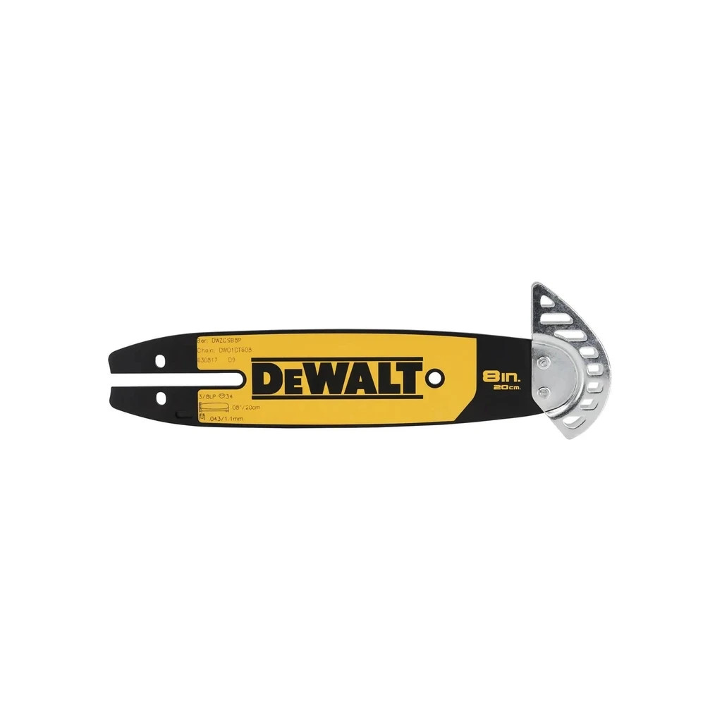 Шина для ланцюгової пили DeWALT 3/8", 1.1 мм, довжина 8"/20 см (DT20694) - зображення 1