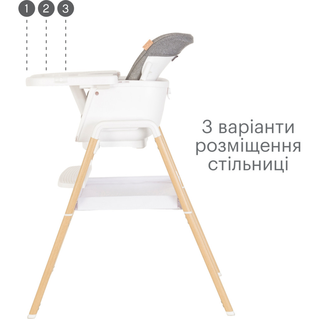 Стілець для годування Tutti Bambini 7 в 1 Nova білий (611010/3511) - изображение 8