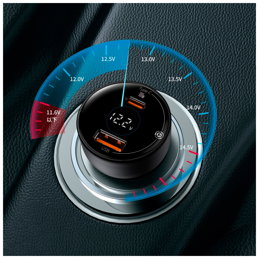 Зарядний пристрій Baseus Superme Digital Display PPS USB-A/Type-C Black (CCZX-01) - зображення 4