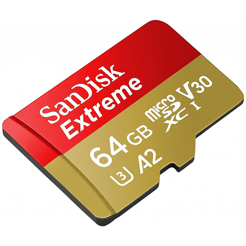Карта пам'яті SanDisk 64GB microSDHC class 10 UHS-I A2 V30 Extreme (SDSQXA2-064G-GN6GN) - зображення 2