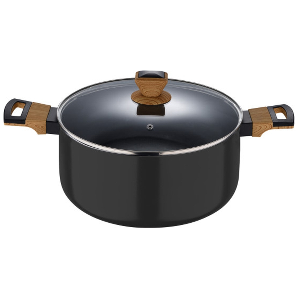 Каструля Bergner Earth black, з кришкою 24 см, 4.3 л (BG-32036-BK) - зображення 2