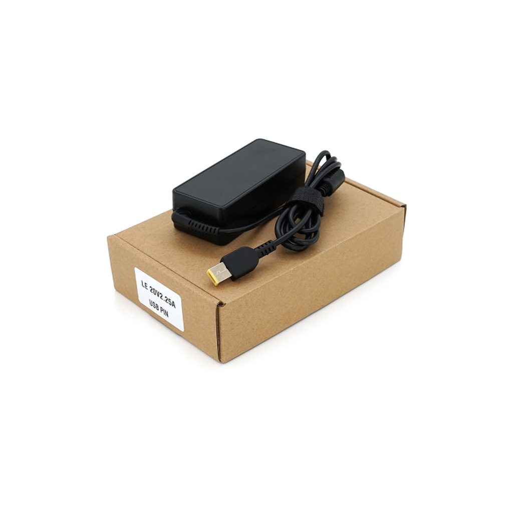 Блок живлення до ноутбуку Merlion LENOVO 45W 20V 2.25A, прямокутний (pin inside) (24064 / LLN45/20-FOR YOGA) - зображення 1