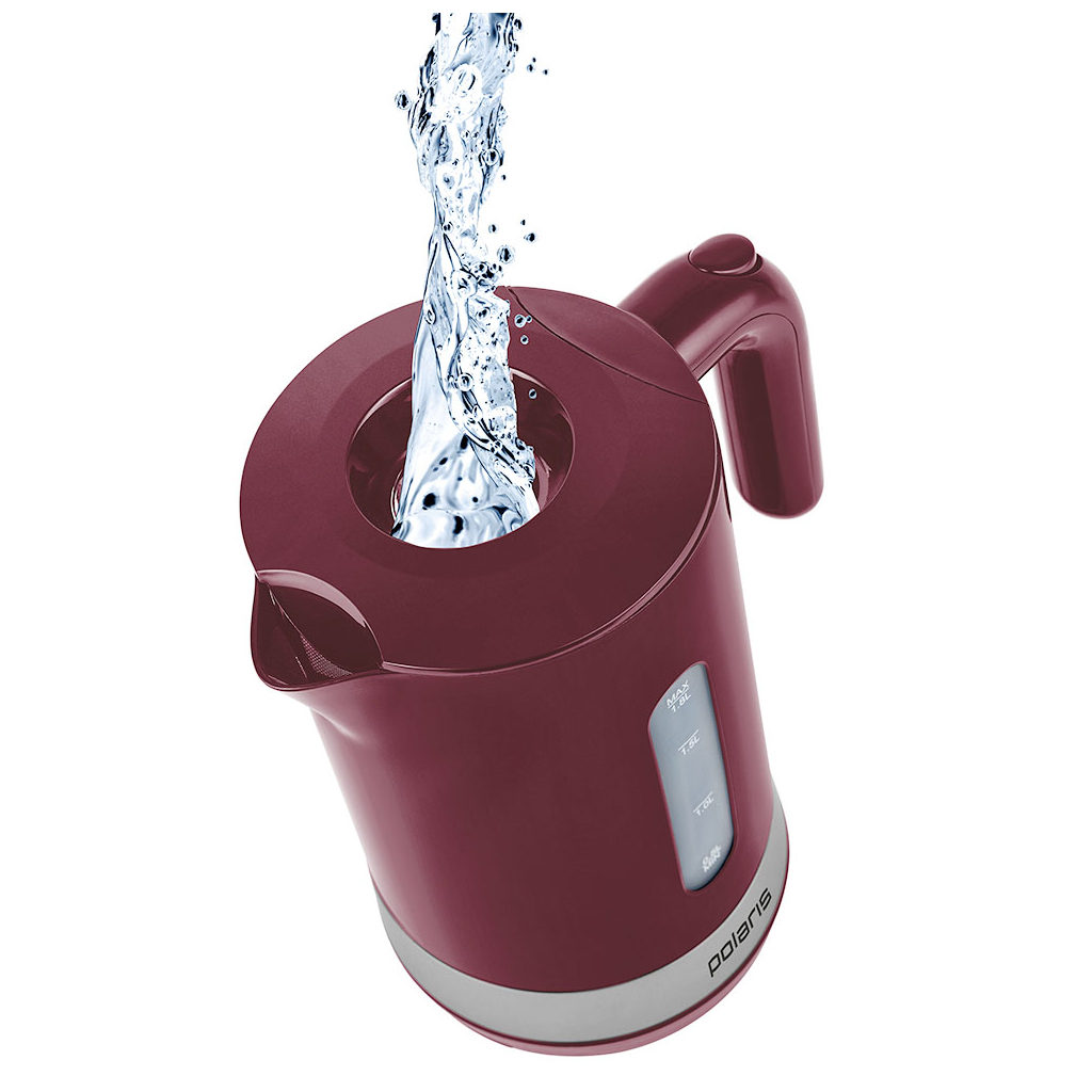 Електрочайник Polaris PWK 1803C Water Way Pro Bordo - зображення 2
