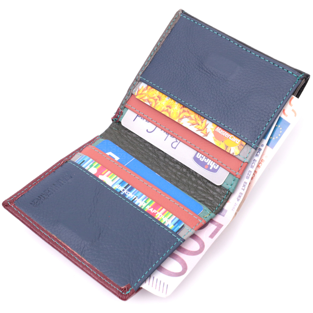 Гаманець ST Leather З натуральної шкіри Різнокольоровий (19510) - зображення 6