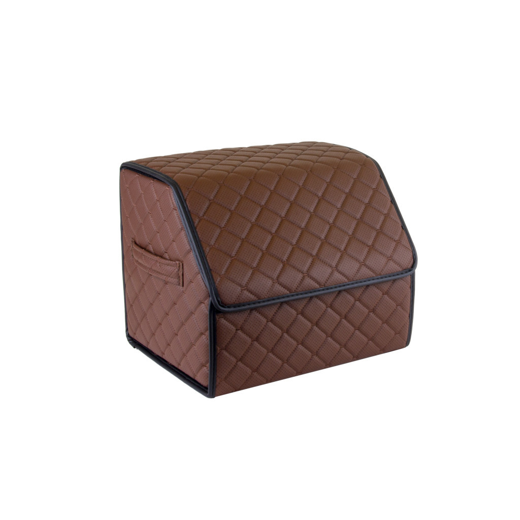 Сумка-органайзер EVAtech ECO S 30x30x35 см коричнева з коричневою ниткою (EHECESZZBR) - зображення 1