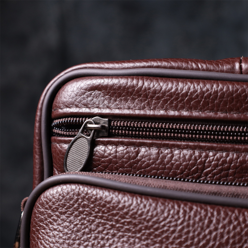 Сумка Vintage З натуральної шкіри Коричнева (22858) - зображення 12