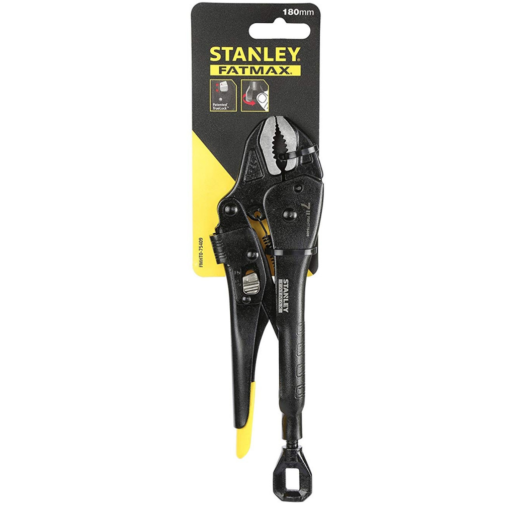 Кліщі Stanley з фіксацією (пінци) вигнуті губки 180мм посилені FatMax (FMHT0-75409) - зображення 3
