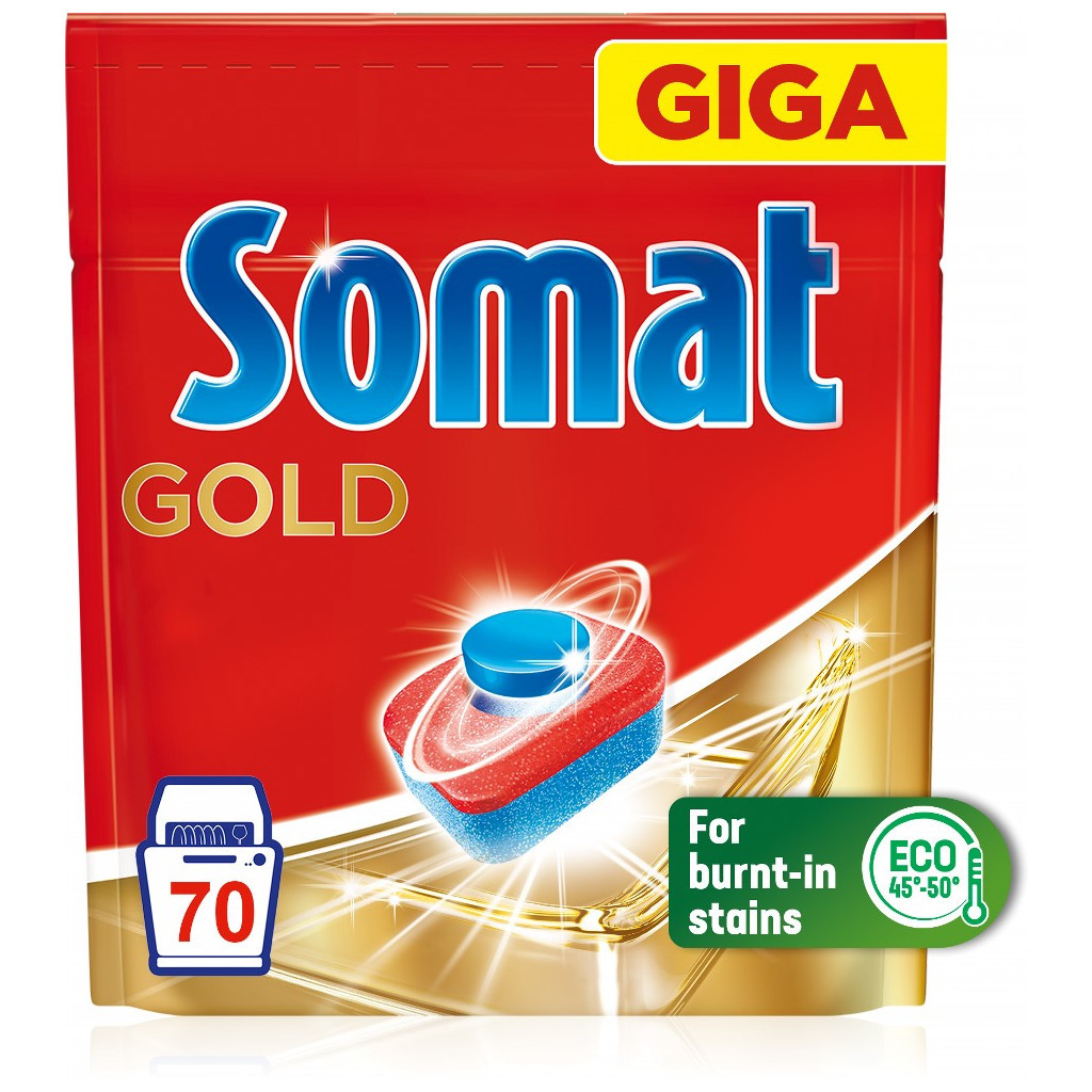 Таблетки для посудомийних машин Somat Gold 70 шт. (9000101577136/9000101808834) - зображення 2
