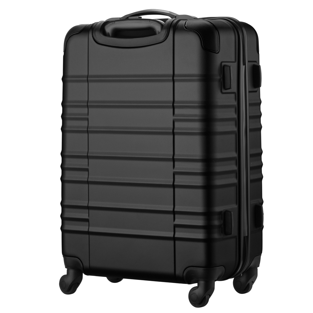 Валіза Wenger Amplar, середня, пластик, 4 колеса, чорна (653146) - зображення 3