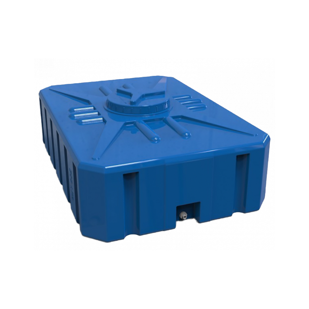 Ємність для води Євро Пласт квадратна харчова 500 л прямокутна синя (922) - зображення 1