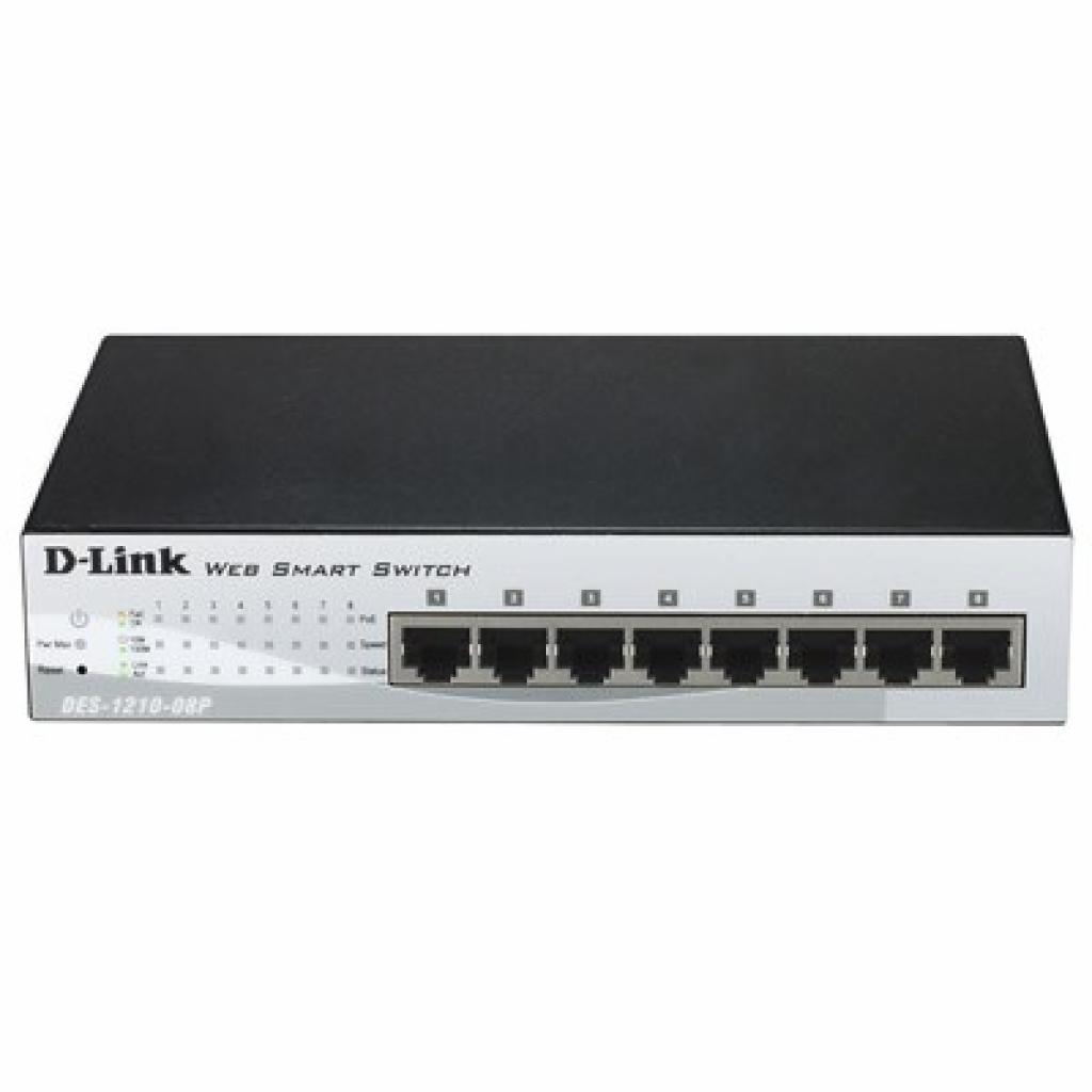 Комутатор мережевий D-Link DES-1210-08P - зображення 1