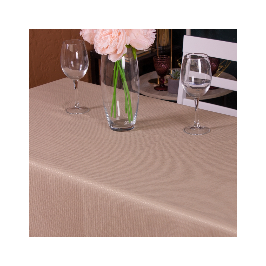 Скатертина MirSon Бавовна №002 Beige Strong 100x130 см (2200006723158) - зображення 2