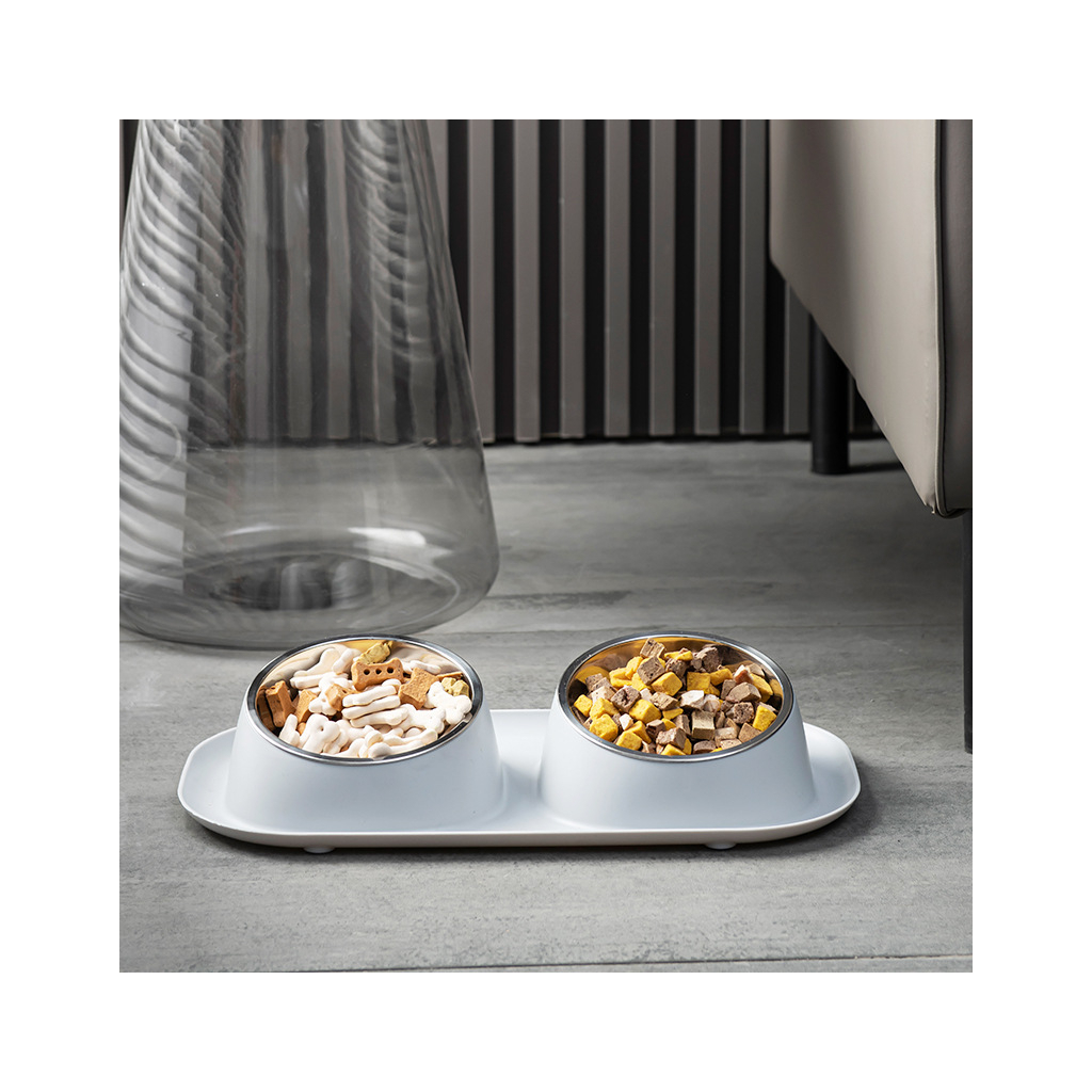 Посуд для котів Lapka Годівниця подвійна на підставці (LPK-25) - изображение 6