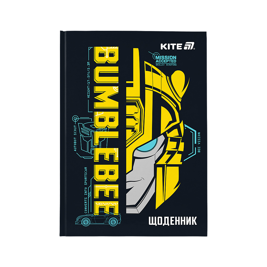 Щоденник шкільний Kite Transformers, тверда обкладинка (TF25-262) - зображення 1