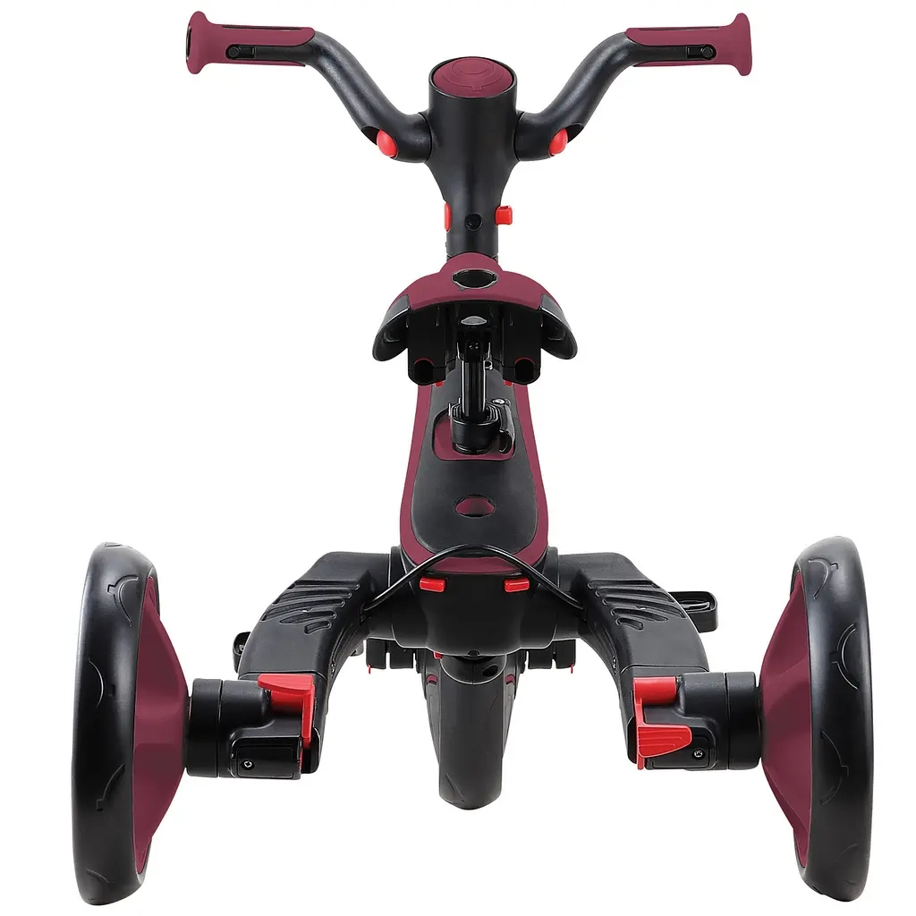 Дитячий велосипед Globber Explorer trike Foldable 4 в 1, бордовий (732-202-2) - зображення 9