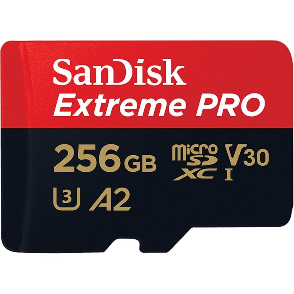 Карта пам'яті SanDisk 256GB microSDXC class 10 V30 UHS-I U3 Extreme Pro (SDSQXCZ-256G-GN6MA) - зображення 2