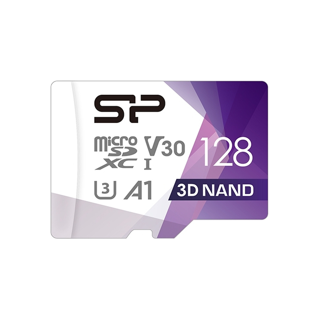 Карта пам'яті Silicon Power 128Gb microSDXC U3 A1 V30 Superior Color 100R/80W + adapter (SP128GBSTXDU3V20AB) - зображення 2