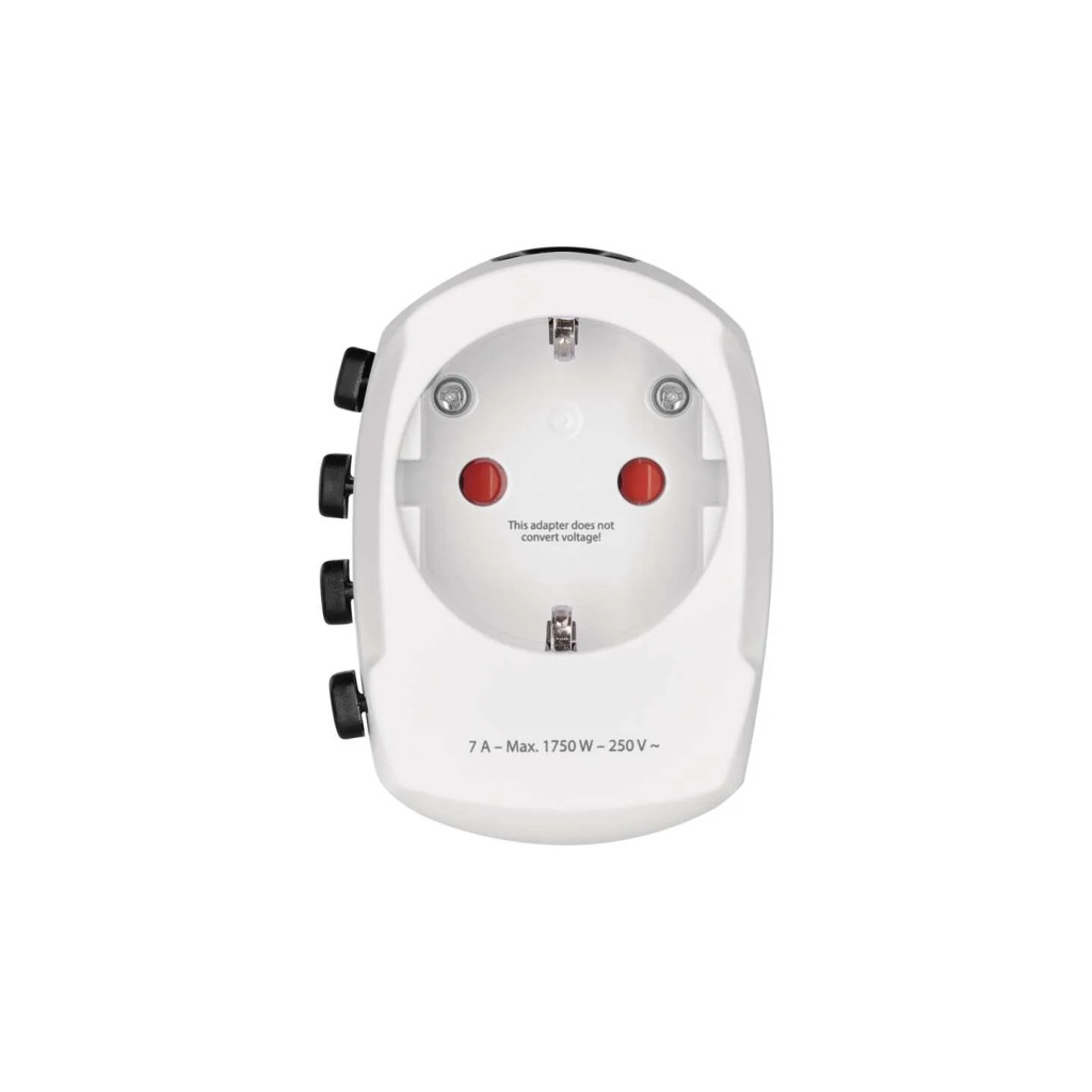 Перехідник Travel Adapter EU to US,AS,AUS,NZ,CN,AF,ME,GB,CH,IT,HK,INr EMOS (P0056N) - picture 2