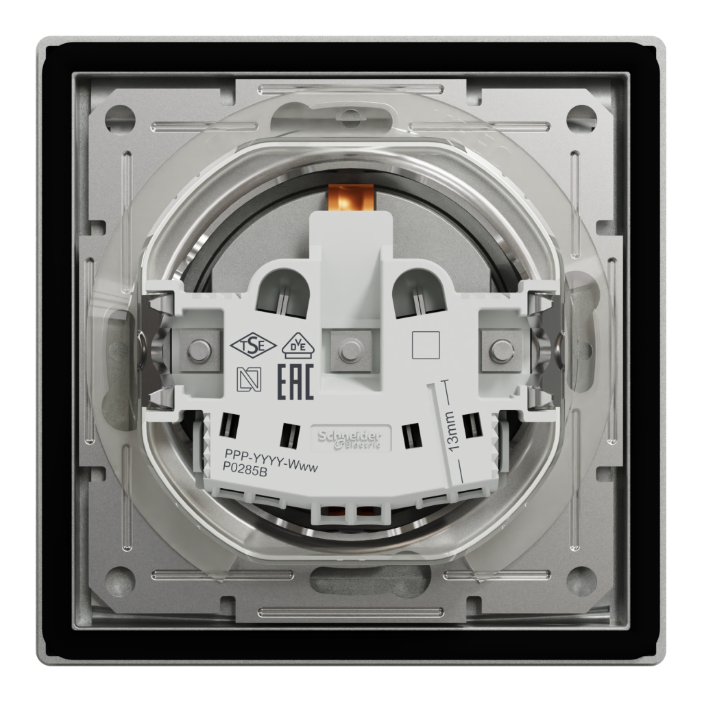 Розетка Schneider Electric ASFORA з кришкою IP44, алюміній (EPH3100361) - изображение 8