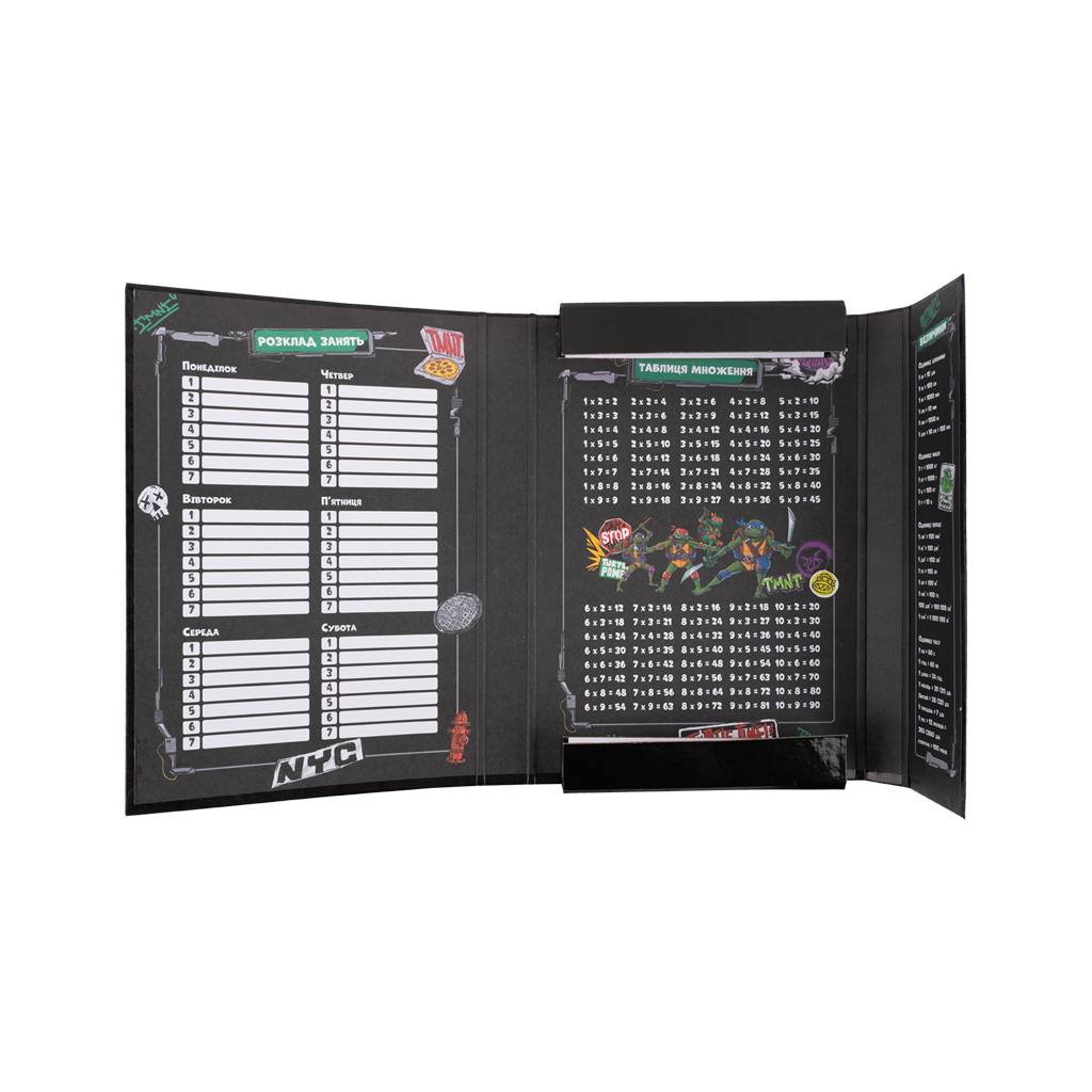 Папка для зошитів Kite В5 на гумці Ninja Turtles (NT25-210) - зображення 4