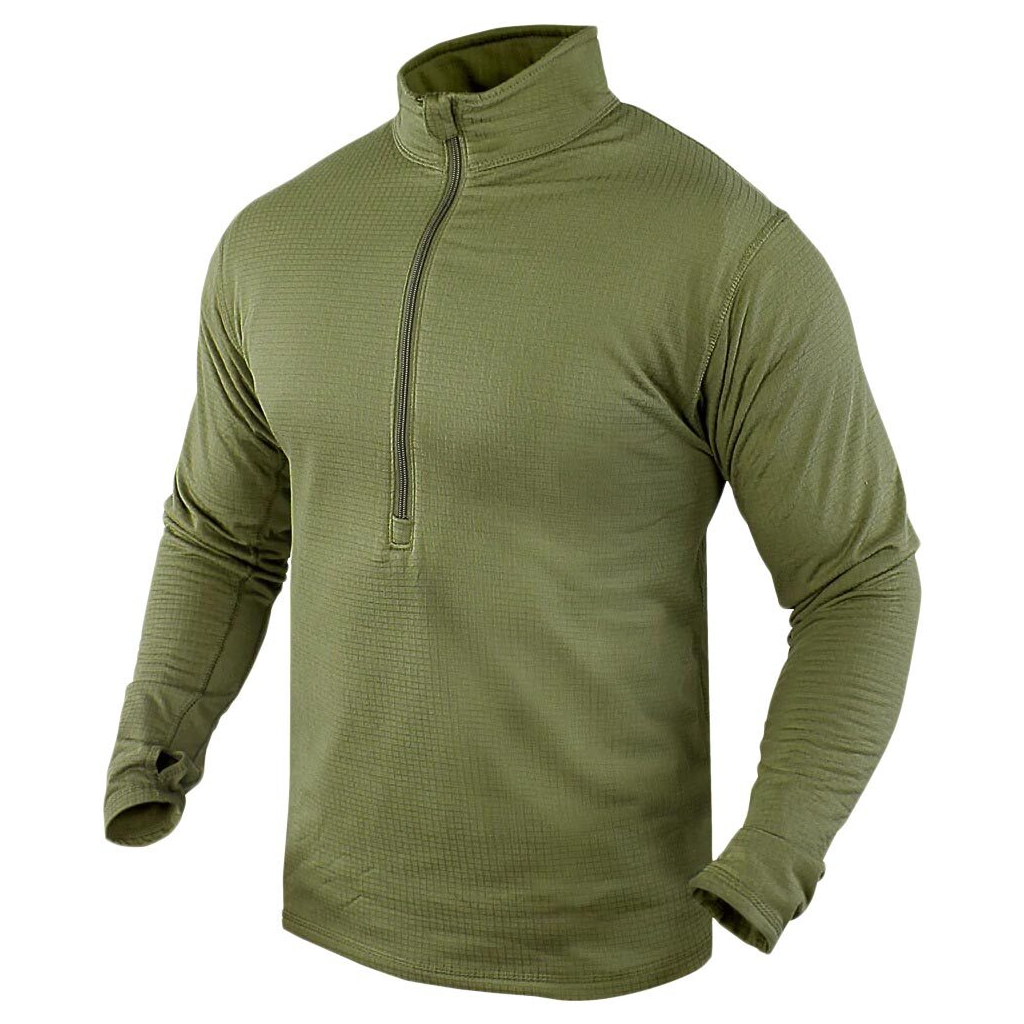 Термокофта Condor-Clothing Base II Zip Pullover Olive Drab XL (603-001-XL) - зображення 1