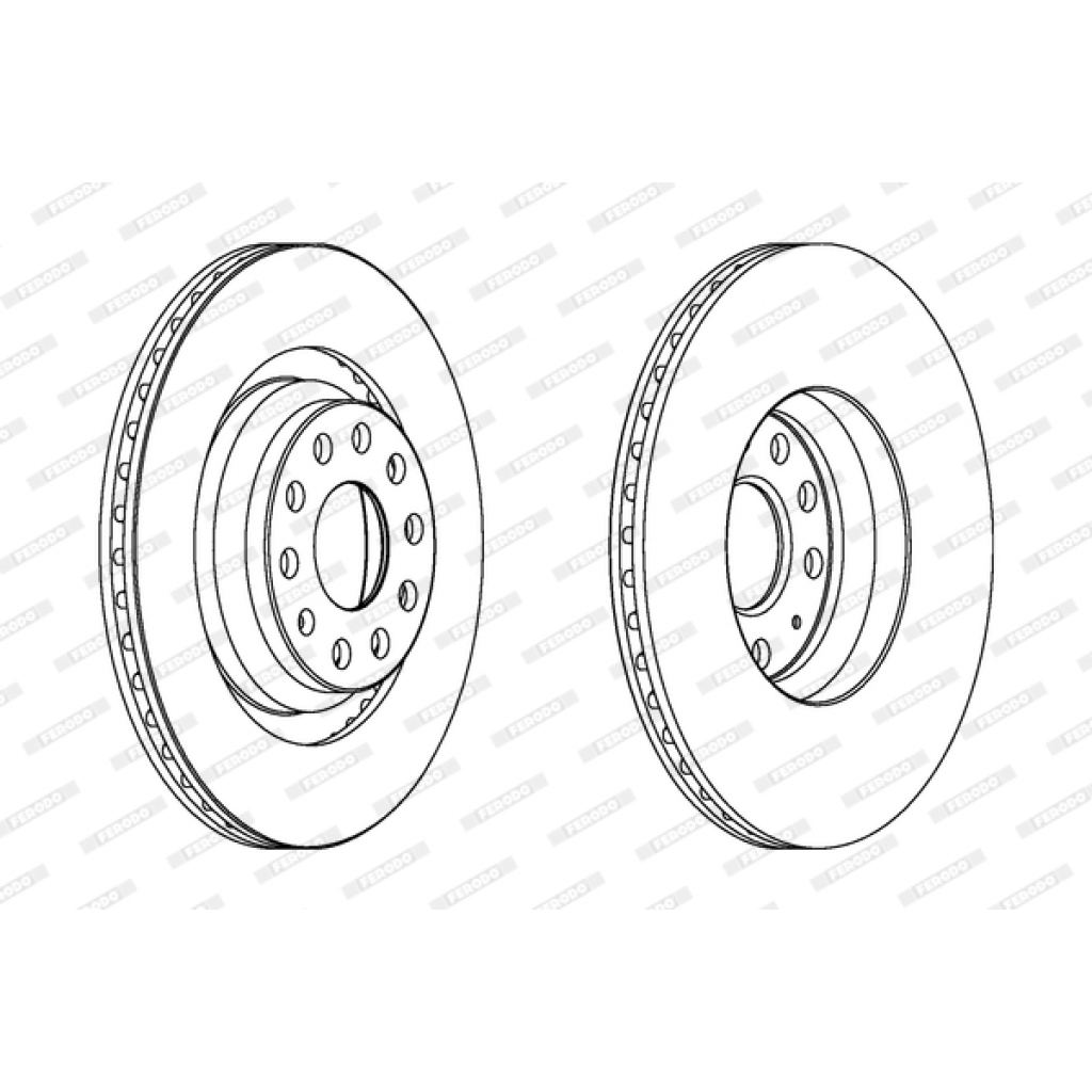 Гальмівний диск FERODO DDF1503C - зображення 1