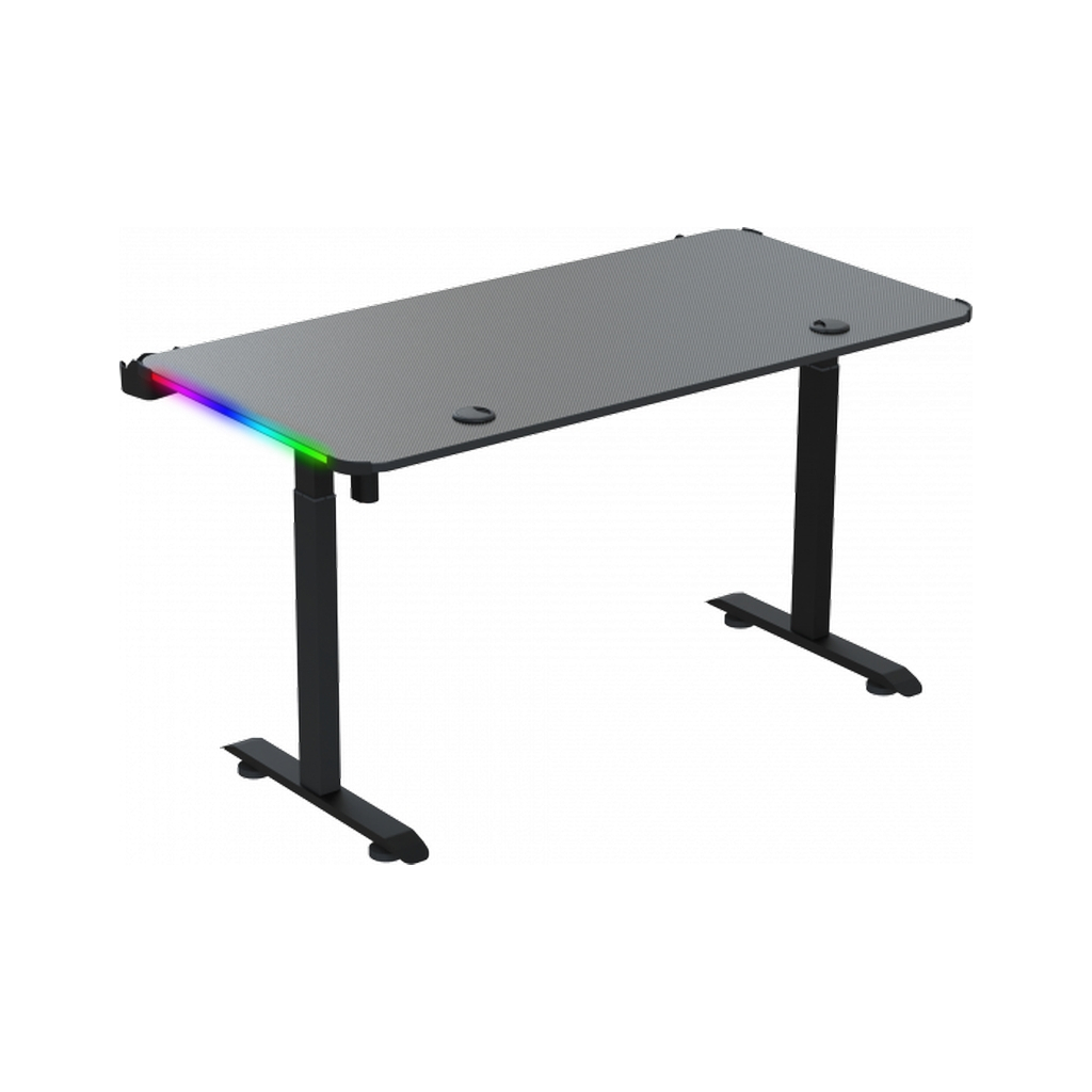 Комп'ютерний стіл GT Racer T-1231 Black (T-1231 (120x60x73-117) Black) - зображення 2