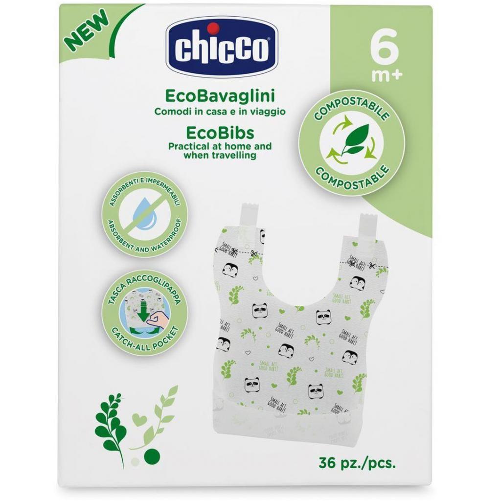 Нагрудничок Chicco EcoBibs одноразові 36 шт. (10399.00) - зображення 2