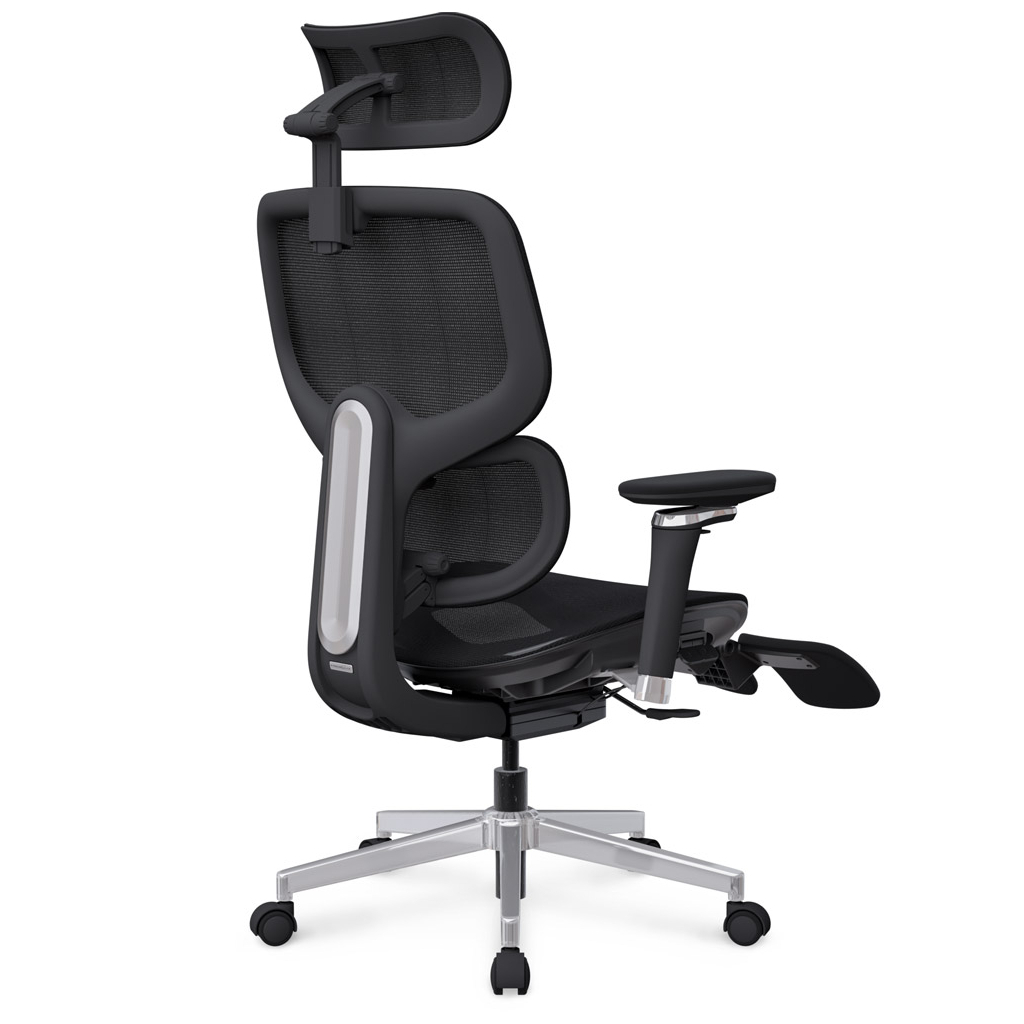 Офісне крісло Mealux D2 Air Plus Black (HF-D2 Plus M/B) - зображення 6