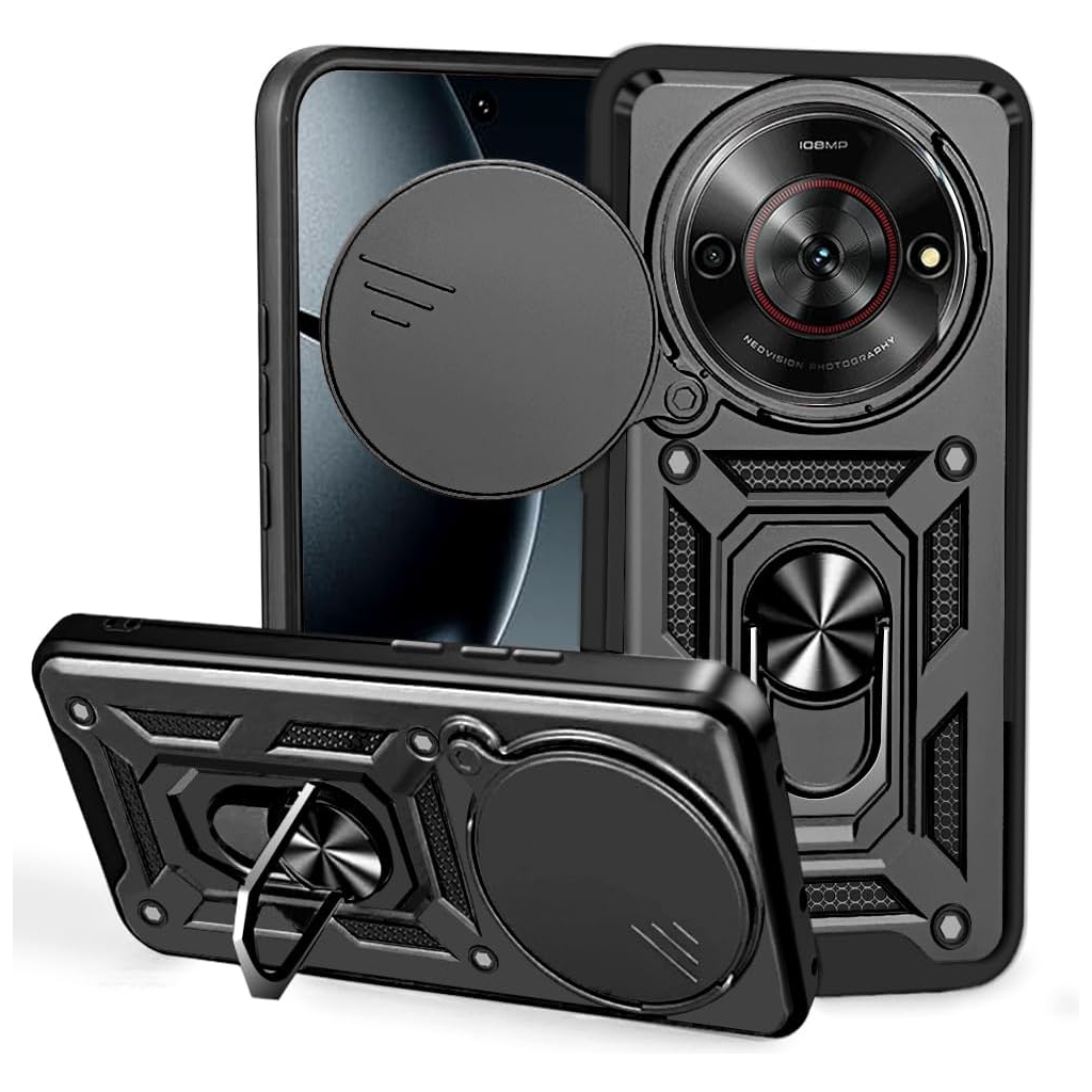 Чохол до мобільного телефона BeCover Military ZTE Blade A75 5G Black (713551) - зображення 6