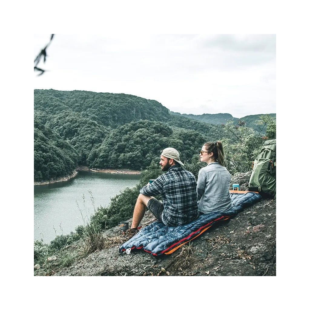 Спальний мішок Naturehike з натуральним пухом CWM400 NH17Y010-R темно-синій (6927595762424) - зображення 3