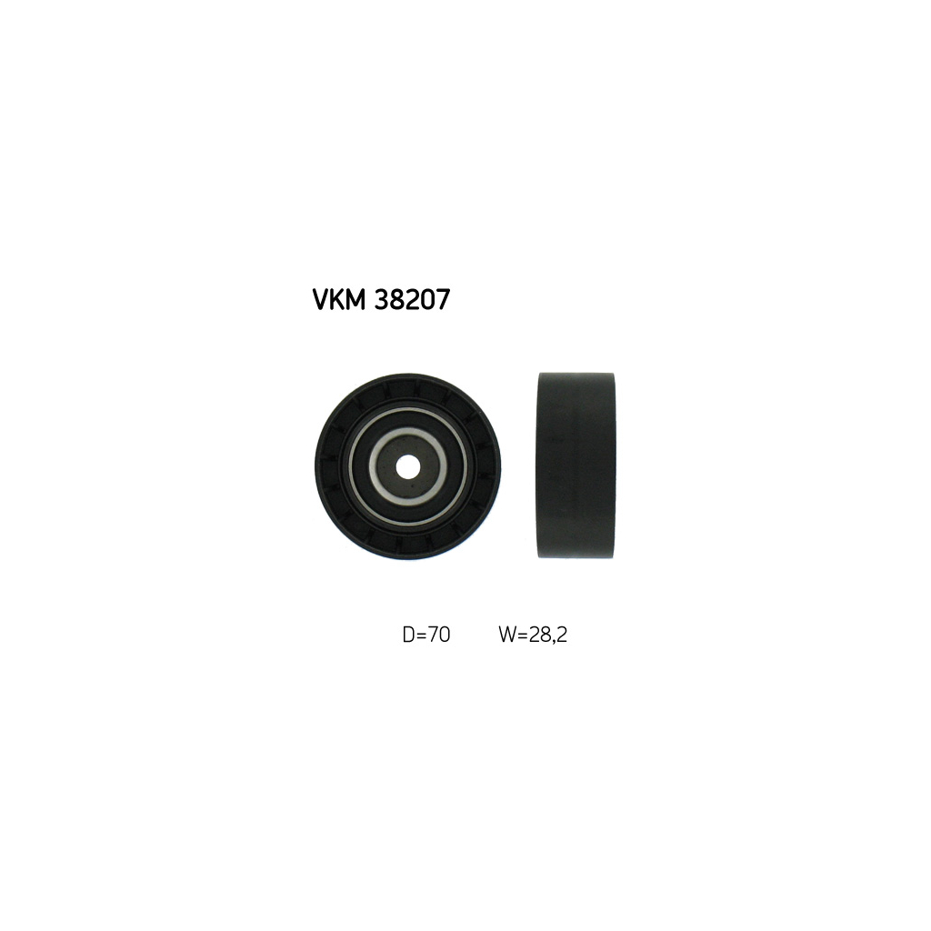 Ролик натягувача ременя SKF VKM 38207 - зображення 1