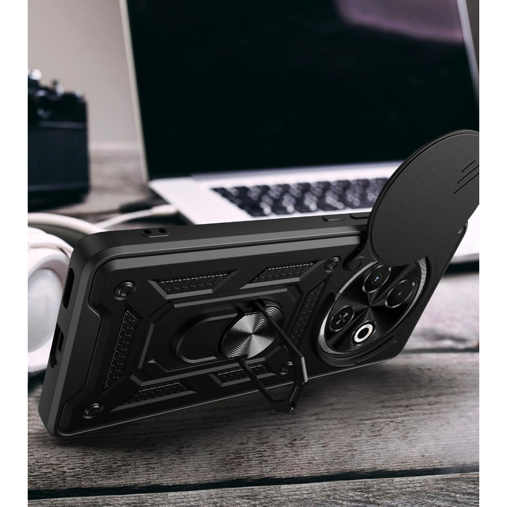 Чохол до мобільного телефона BeCover Military Tecno Spark 30C 4G Black (713074) - зображення 4