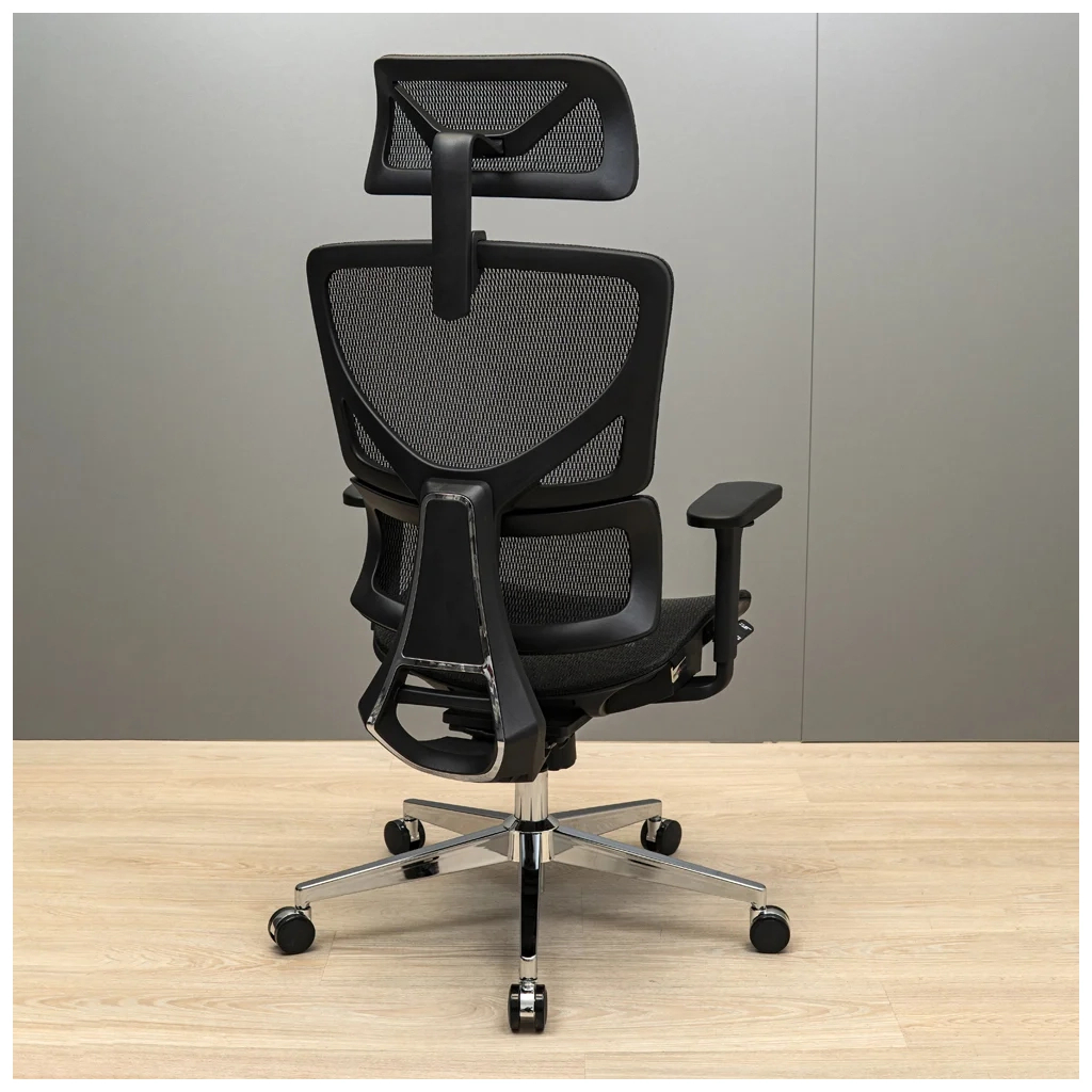 Офісне крісло Richman Ерговік Хром Synchro Сітка Чорне (R00000052545) - зображення 5