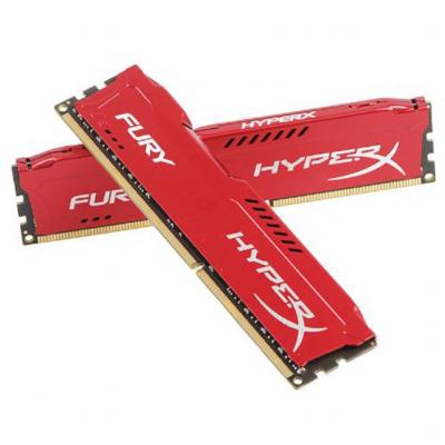 Модуль пам'яті для комп'ютера DDR4 32GB (2x16GB) 3466 MHz HyperX FURY Red Kingston Fury (ex.HyperX) (HX434C19FRK2/32) - зображення 3